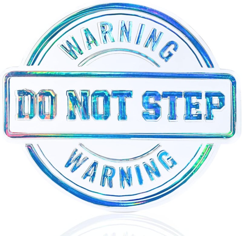 devembr Snowboard Stomp Pads, Funny Stomp Pad Snowboarding with 3D Design, PVC-Material, Warning - Image 1